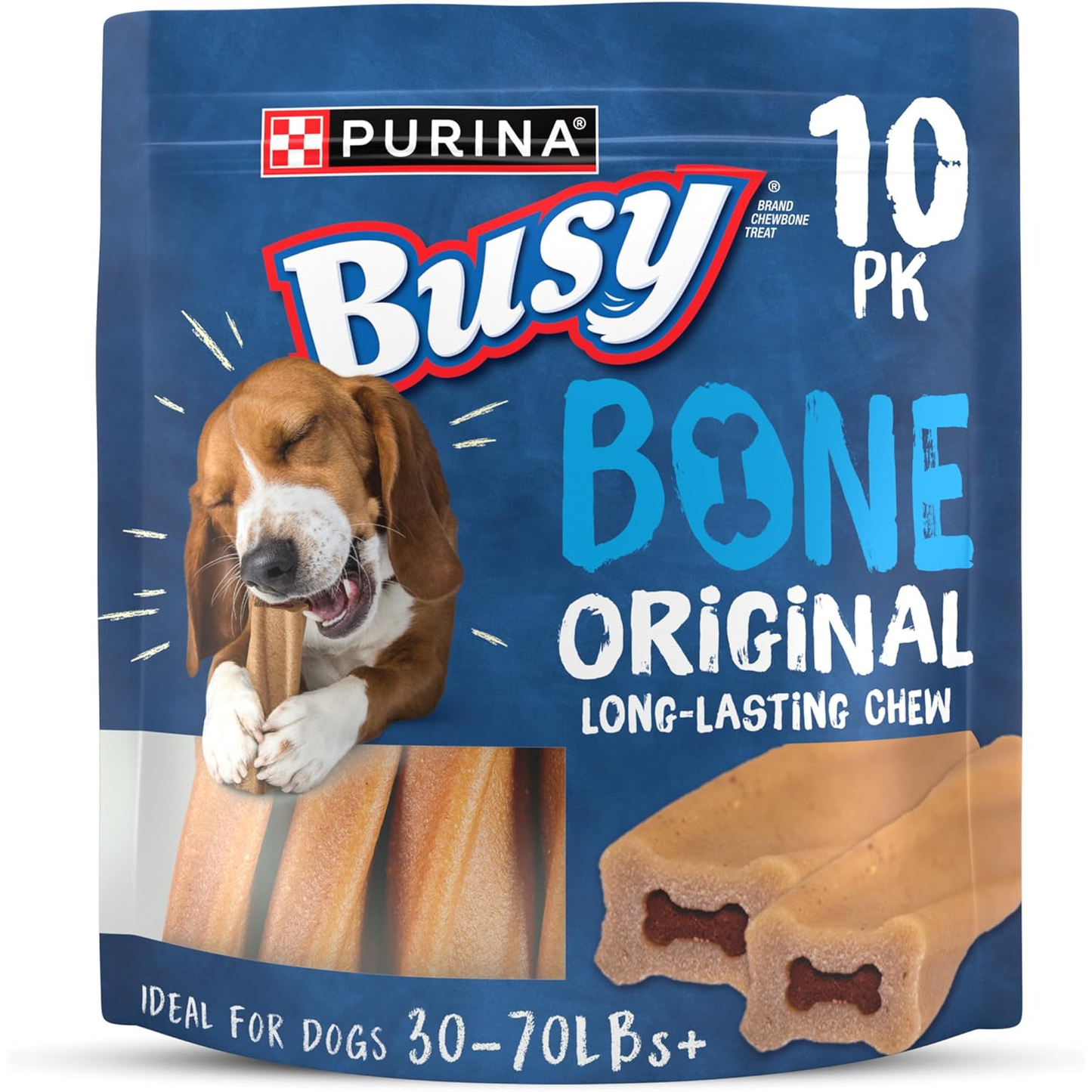Purina Busy Bone Adult Dog Chew Bone Treats, Original 