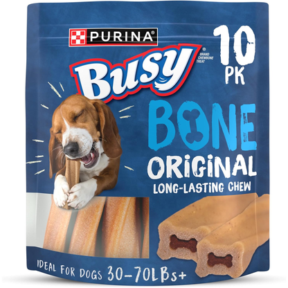 Purina Busy Bone Adult Dog Chew Bone Treats, Original 