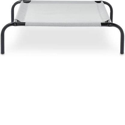 Cooling Breathable Elevated Dog Bed with Metal Frame for Large Dogs, 51 X 31 X 8 Inch, Grey