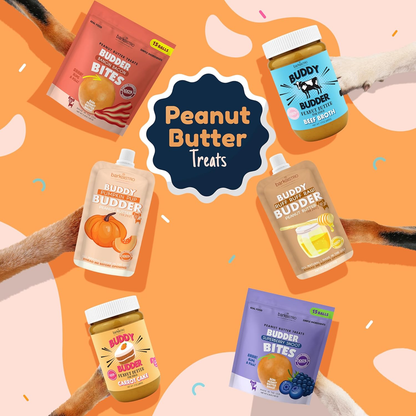 BUDDY BUDDER Bangin Bacon Peanut Butter, 100% Natural, 17Oz, Dog Treat, Pill Pocket, Made in USA