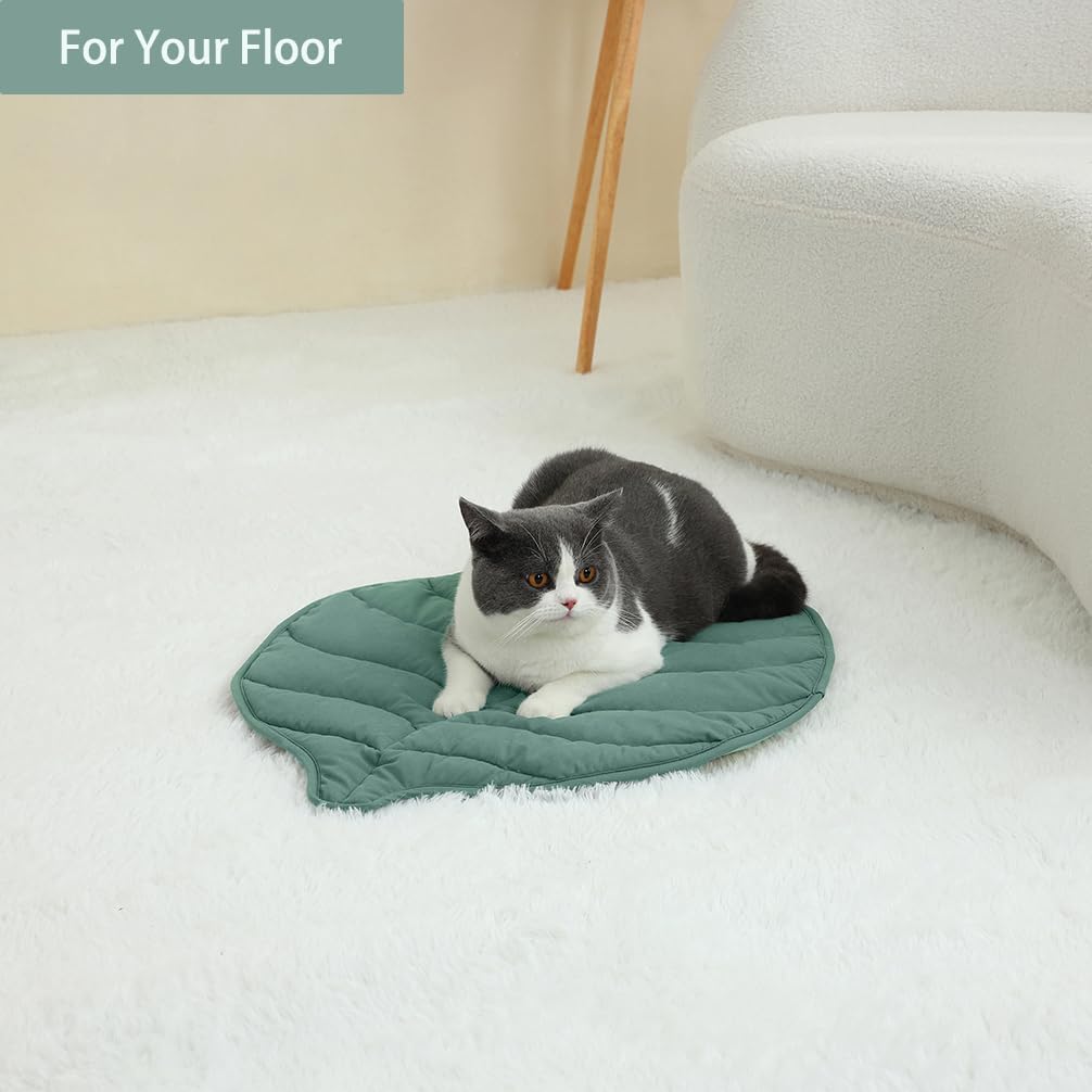 Leaf Shaped Cat Pad, Self Warming Cat Mat(30 x 20 Inch)