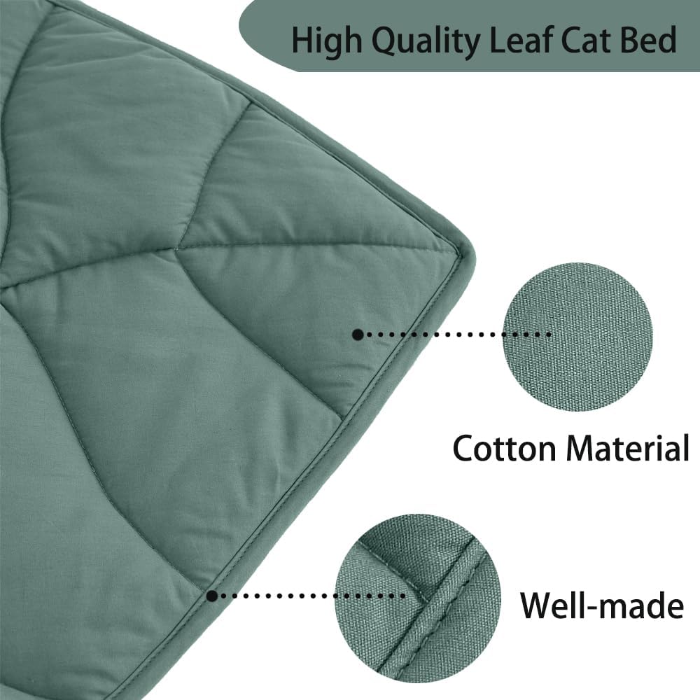 Leaf Shaped Cat Pad, Self Warming Cat Mat(30 x 20 Inch)