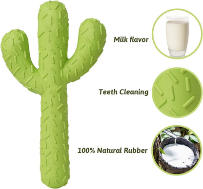 Dog Chew Toy, Durable Rubber Dog Toys for Aggressive Chewers, Cactus Tough Toys for Training and Cleaning Teeth