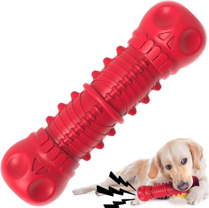Dog Squeaky Toy for Aggressive Chewers, Durable Chew Toy for Large Medium Breed Dogs