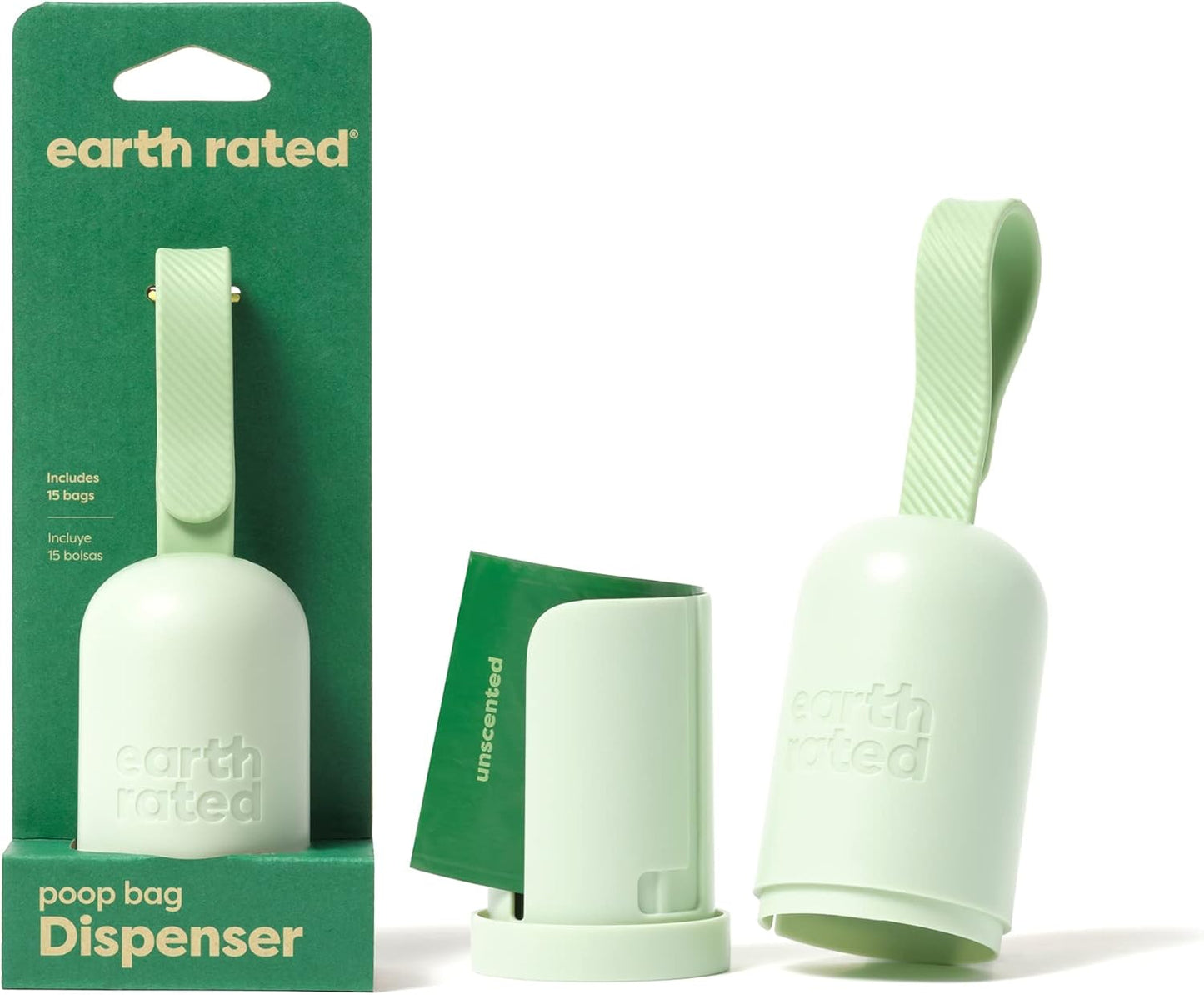 Dog Poop Bag Holder, Durable and Guaranteed Leakproof, Unscented, Dispenser with Starter Roll