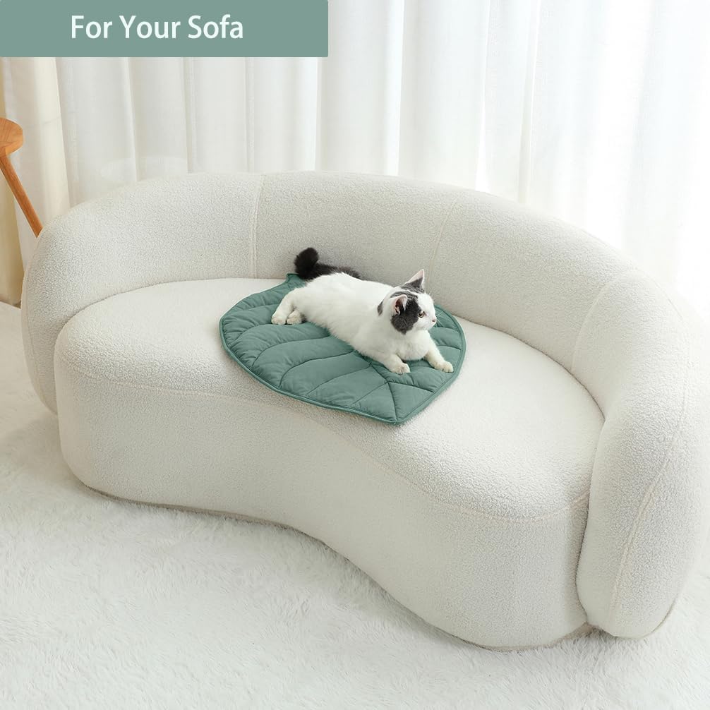 Leaf Shaped Cat Pad, Self Warming Cat Mat(30 x 20 Inch)