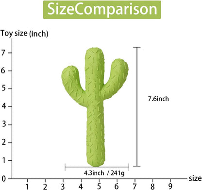 Dog Chew Toy, Durable Rubber Dog Toys for Aggressive Chewers, Cactus Tough Toys for Training and Cleaning Teeth
