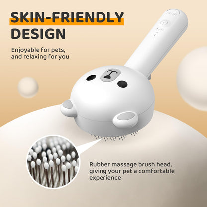 3-in-1 Cat Steam Brush – Self-Cleaning Spray Pet Comb for Shedding, Hair Removal & Grooming Long or Short Hair Cats and Dogs