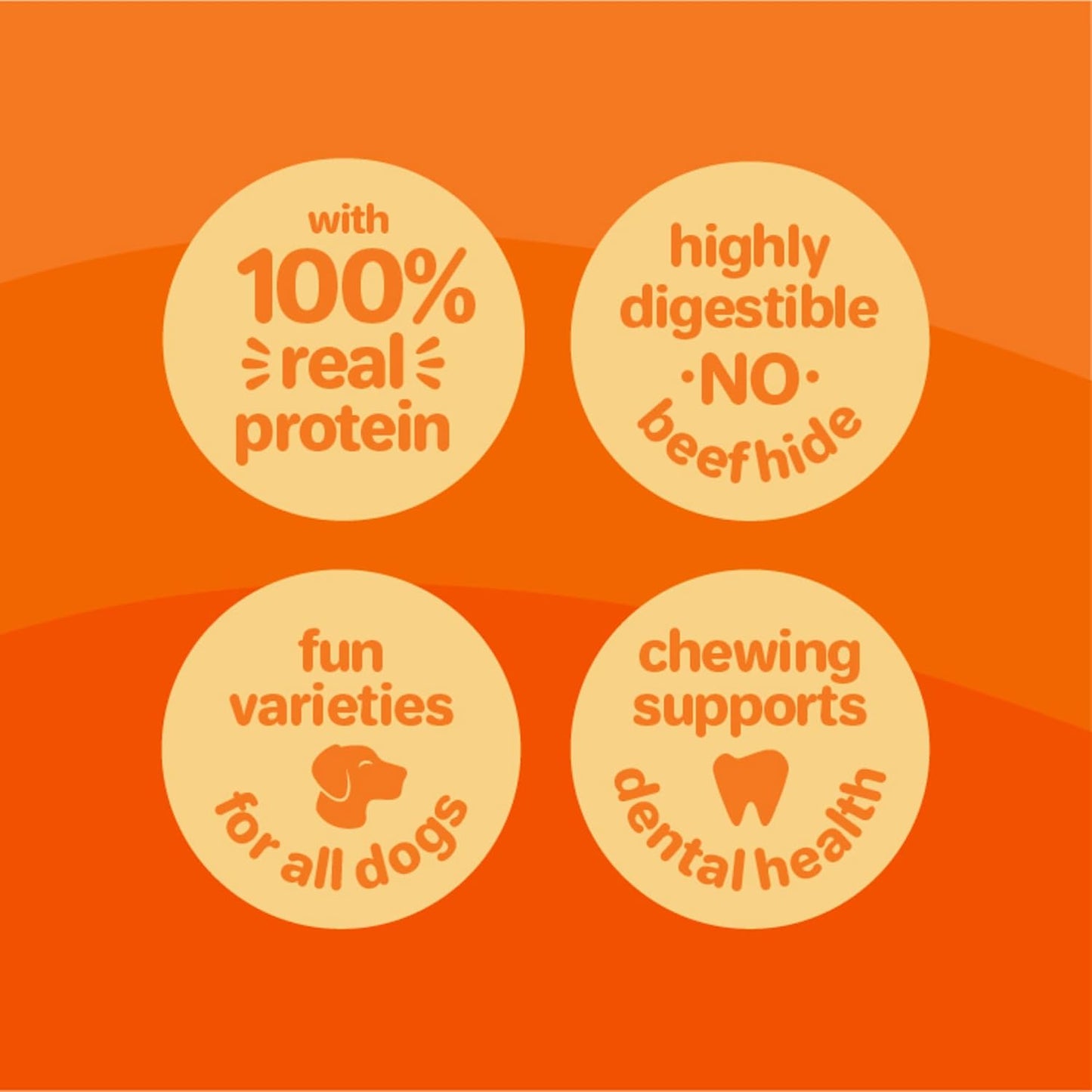 Oinkies Chicken Wrapped Lasting Chew Bone Dog Treats, 