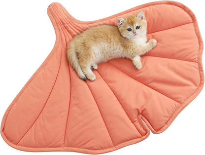 Leaf Shaped Cat Pad, Self Warming Cat Mat(30 x 20 Inch)