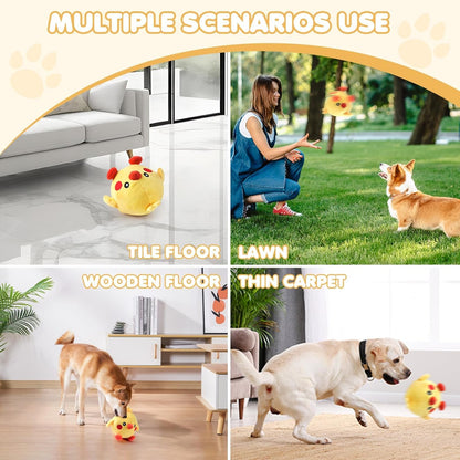 Interactive Dog Toys, 2025 Lnteractive Dog Toys Moving Dog Toy Rechargeable Active Moving Pet Plush Toy Keep Pets Busy, Puppy Toys Talking Jumping Music Ball for Small Medium Large Breed