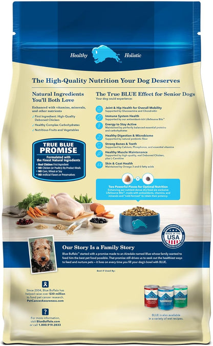 Life Protection Formula Senior Dry Dog Food, Supports Joint Health and Mobility, Made with Natural Ingredients, Chicken & Brown Rice Recipe, 15-Lb. Bag