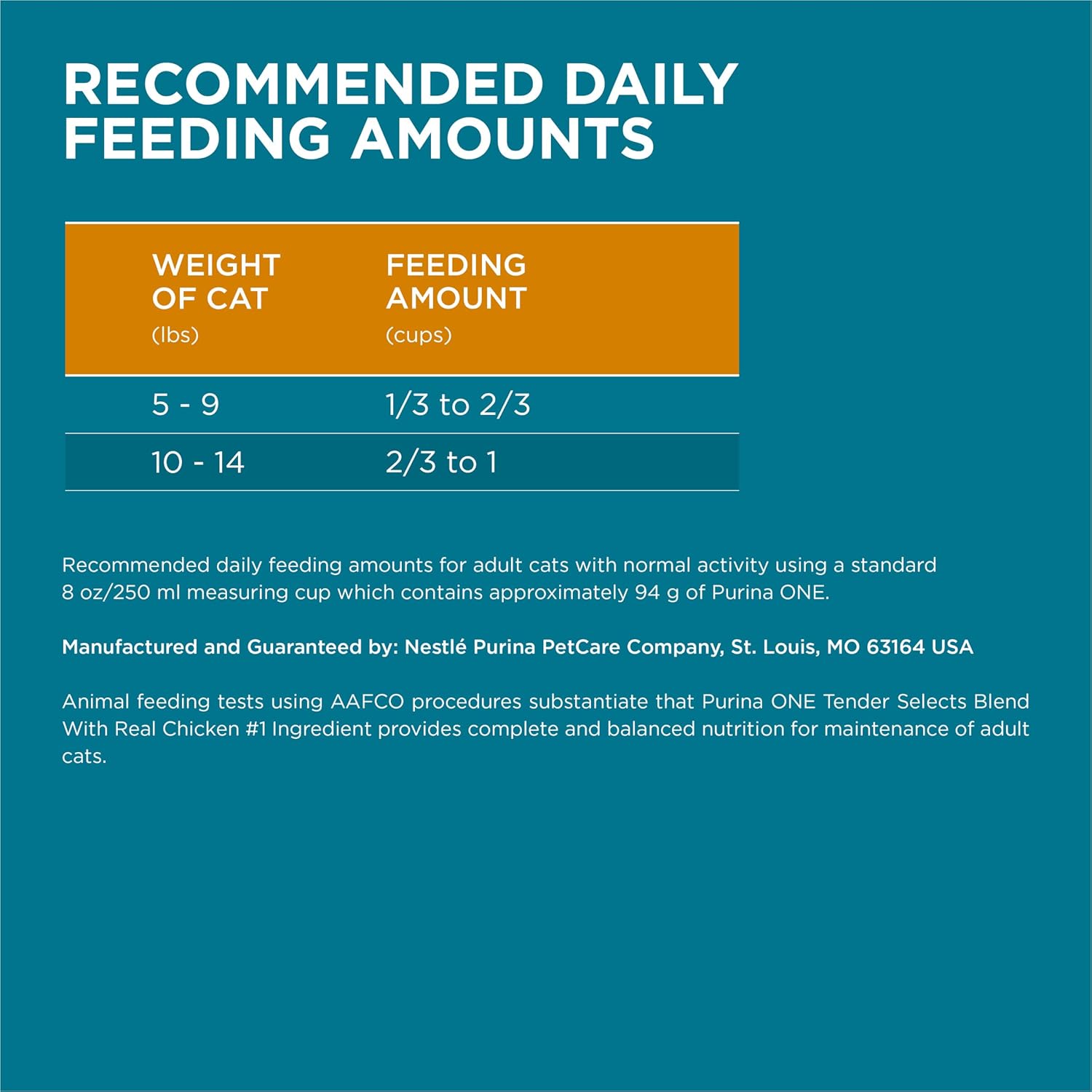 Purina ONE Natural Dry Cat Food, Tender Selects Blend with Real Chicken - 22 Lb. Bag