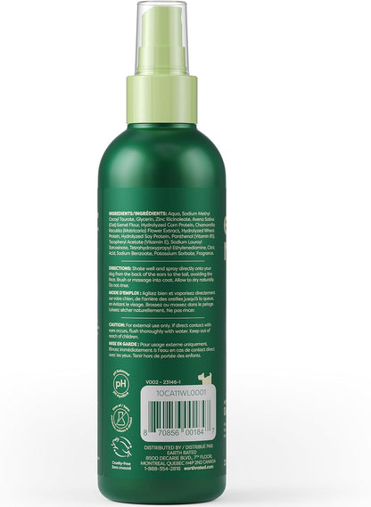 Dog Deodorizing Conditioner Spray, for All Coat Types, Refreshing White Tea & Basil Scent, 8 Oz