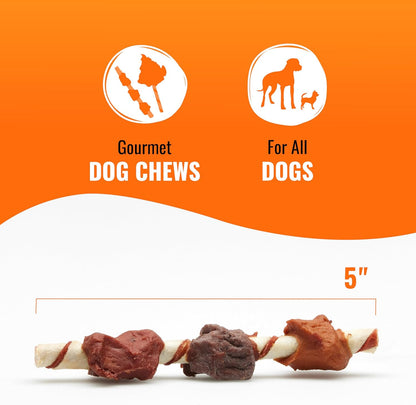 Good 'N' Fun Kabobs Long-Lasting Dog Treat, with Real Proteins, Beef Hide and Premium Chicken, Supports Dental Health, Mental Stimulation, 18 Count