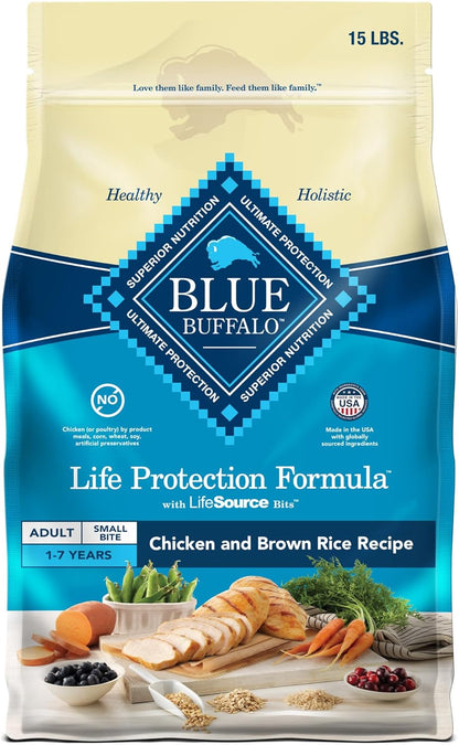Life Protection Formula Adult Dry Dog Food, Helps Build and Maintain Strong Muscles, Made with Natural Ingredients, Chicken & Brown Rice Recipe, 15-Lb. Bag