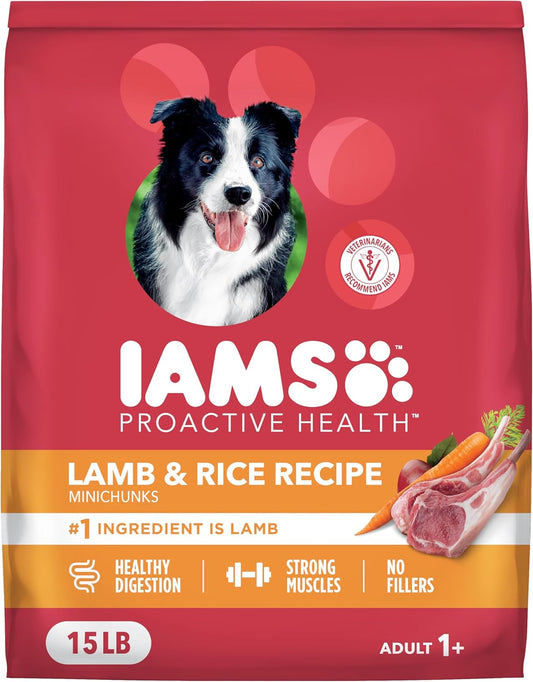 Proactive Health Minichunks Adult Dry Dog Food with Lamb & Rice, 15 Lb. Bag