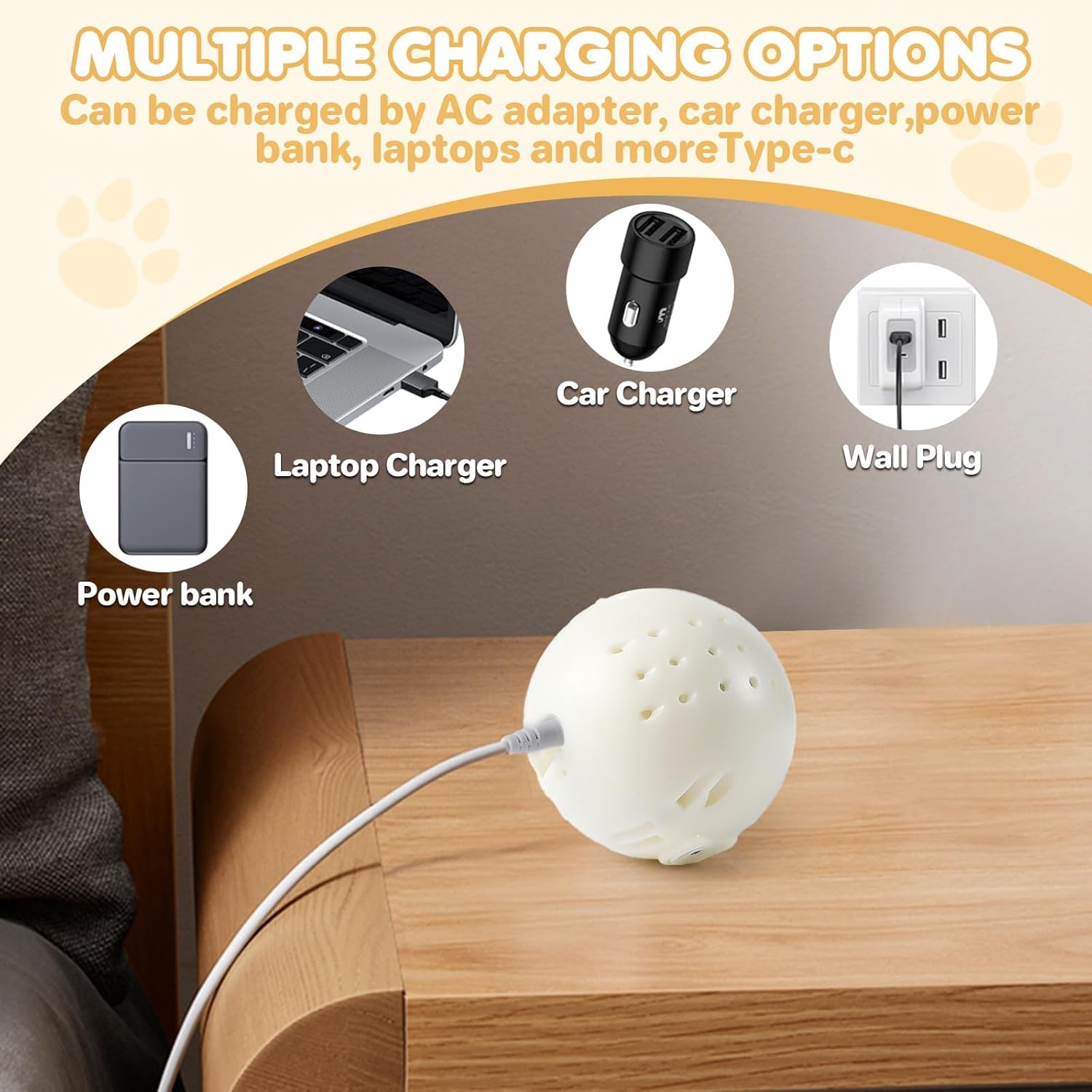 Interactive Dog Toys, 2025 Lnteractive Dog Toys Moving Dog Toy Rechargeable Active Moving Pet Plush Toy Keep Pets Busy, Puppy Toys Talking Jumping Music Ball for Small Medium Large Breed