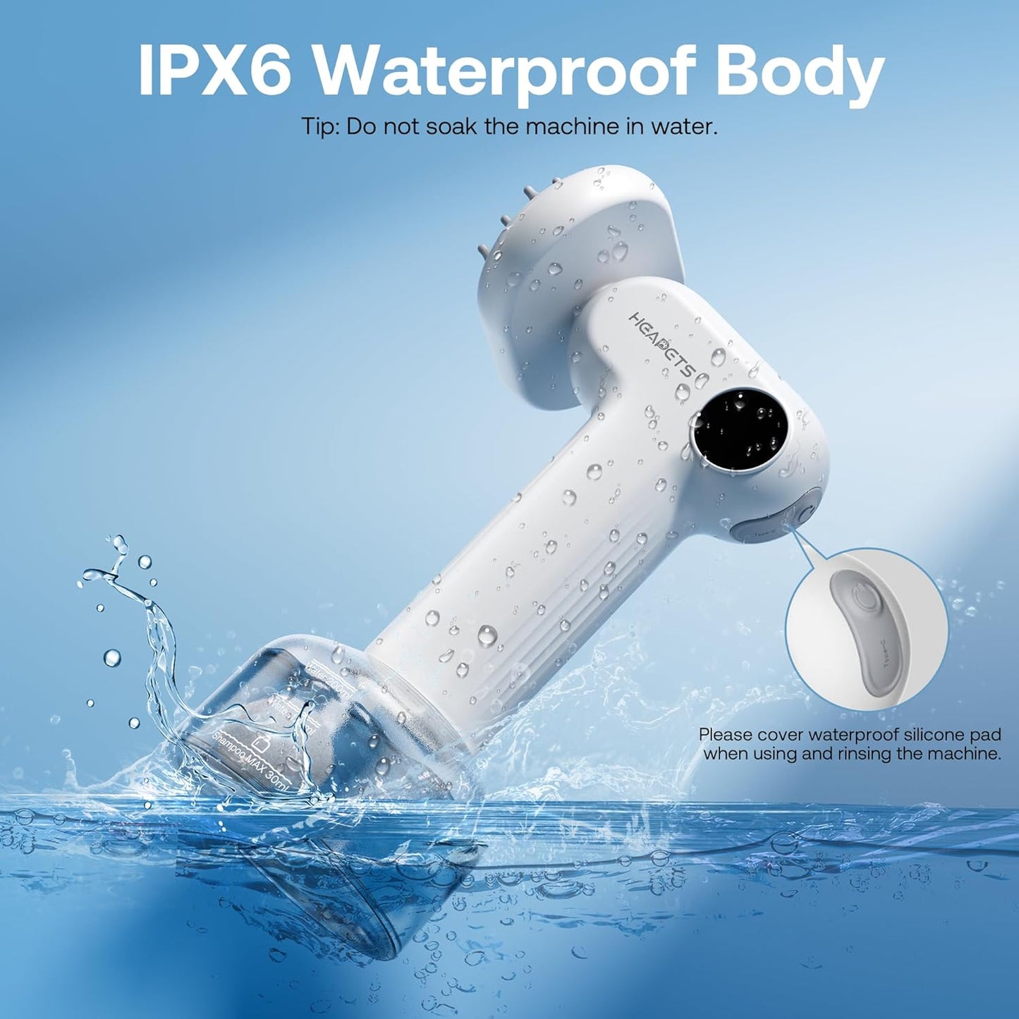 Electric Dog Shampoo Dispenser with Shampoo Brush, Shampoo Foamer for Dogs Bathing, Massaging and Grooming, Two Foaming Modes, Rechargeable Dog Foam Sprayer for Short and Long Haired Pet