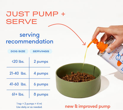 Omega 3 Fish Oil for Dogs & Cats - Promotes Healthy Skin, Shiny Coat, & Strong Joints - Made with Wild Alaskan Salmon Oil for Dogs – Tasty, Fast-Absorbing Omega 3 6 9 Liquid Supplement-16Oz