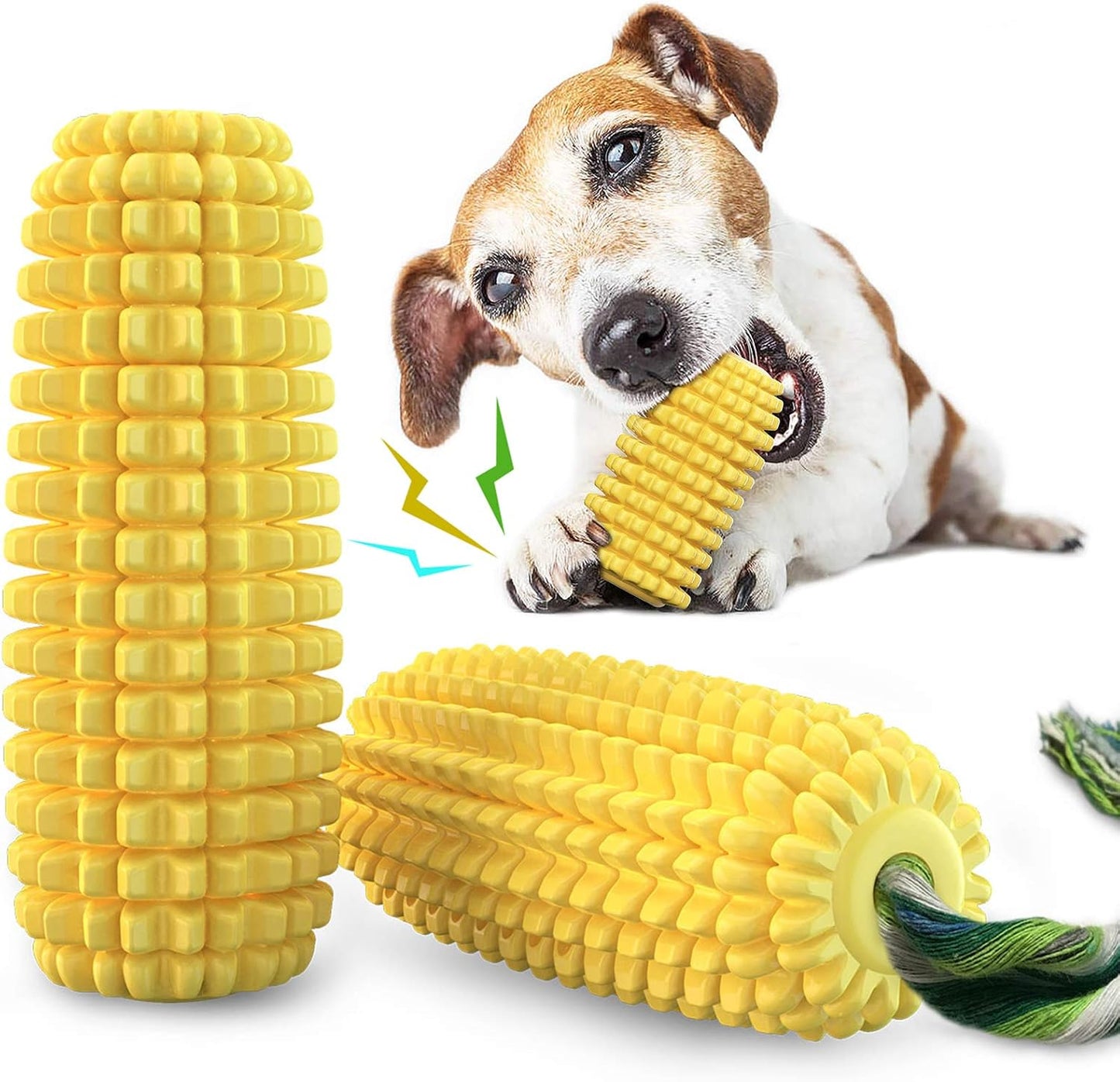 Dog Chew Toy for Aggressive Chewers, Indestructible Tough Durable Squeaky Interactive Dog Toy for Small Medium Large Breed