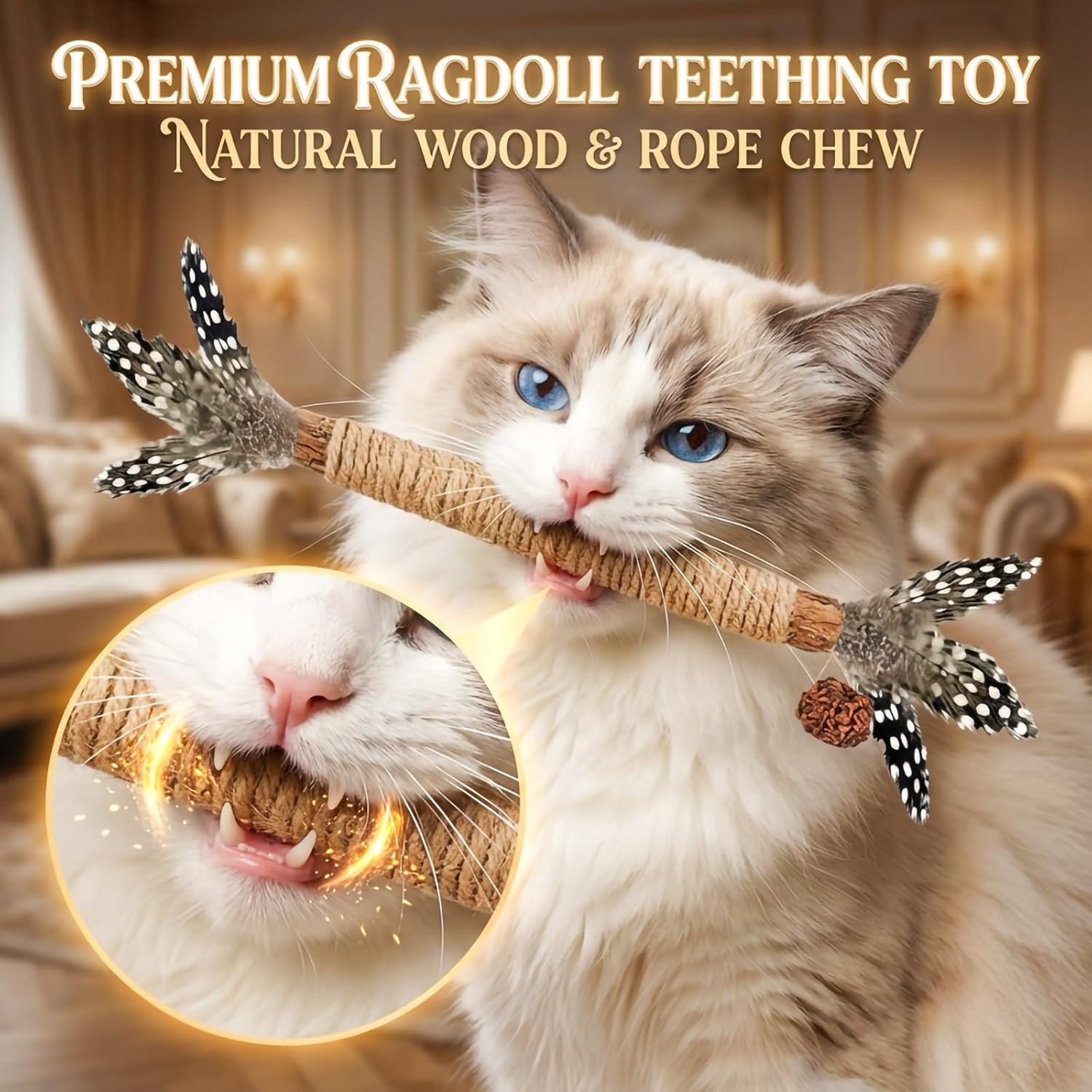 Cat Toys 12Pcs Catnip Toys for Indoor Cats, Silvervine Chew For Cleaning Teeth, Dental Stick Treat 
