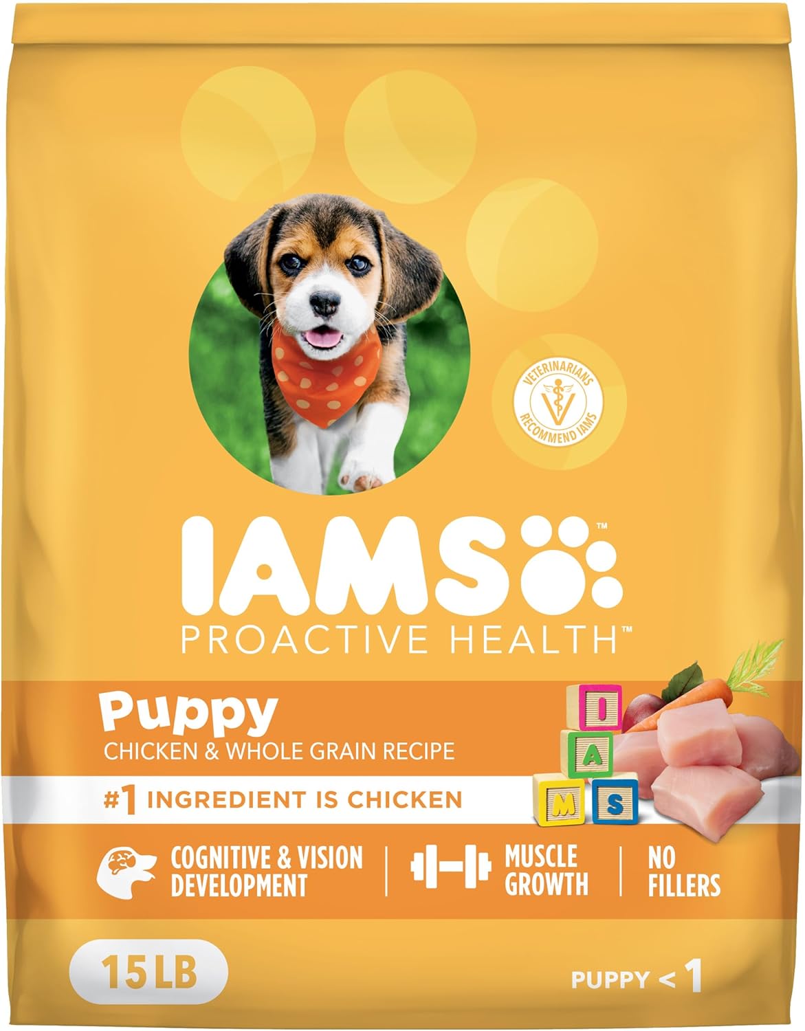 IAMS Proactive Health Healthy Puppy Dry Dog Food, Chicken & Rice