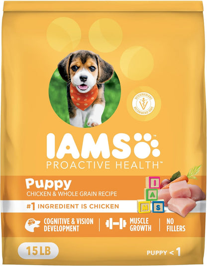IAMS Proactive Health Healthy Puppy Dry Dog Food, Chicken & Rice