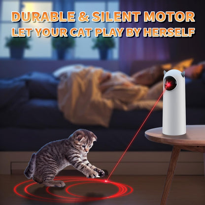 Laser Cat Toy for Indoor Cats, Real Trajectory Motion Activated Cat Toy, Automatic Laser Pointer Interactive Automated Cat Toy