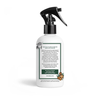 Furrest Fresh Dog Deodorizing Spray, 8 Fl Oz Grooming Perfume for Dog Coat, Pet Odor Neutralizer with Essential Oils, Vet Recommended, Paraben & Sulfate-Free Fir, Amber, & Cedarwood Scent