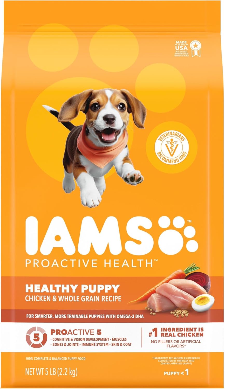 IAMS Proactive Health Healthy Puppy Dry Dog Food, Chicken & Rice