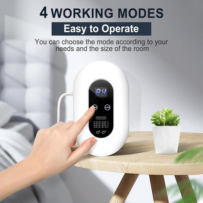 Ozone Odor Eliminator for Strong Odor 99% Cat Litter Deodorizer Dog Poof Odor Removal Air Ionizers Home Plug-In Air Purifier for Bedroom, Toilet, Kitchen, Pets, Shoe, Smoke, Formaldehyde Air Freshener