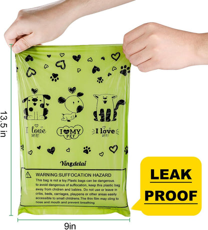 Dog Poop Bag Biodegradable - Dog Waste Bags with Dispenser, Extra Thick Strong Leak Proof Poop Bags for Dogs Doggy | Scented