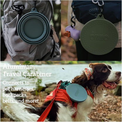 Spill Proof Collapsible Dog Water Bowl 24Oz for Cars, No Splash Portable Bowls for Dog Travel, Pet Essentials for Road Trips, Cat Travel Accessories