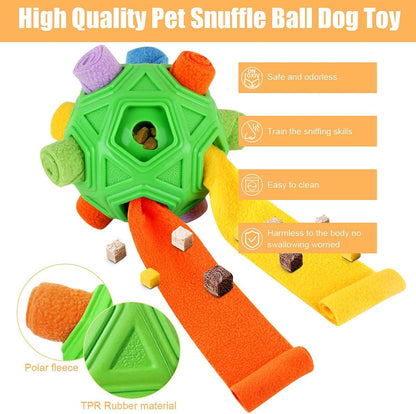 Dog Snuffle Ball-Interactive Puzzle Dog Toys Encourage Natural Foraging Skills Slow Feeder for Training and Stress Relief