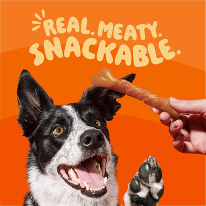 Oinkies Chicken Wrapped Lasting Chew Bone Dog Treats, 