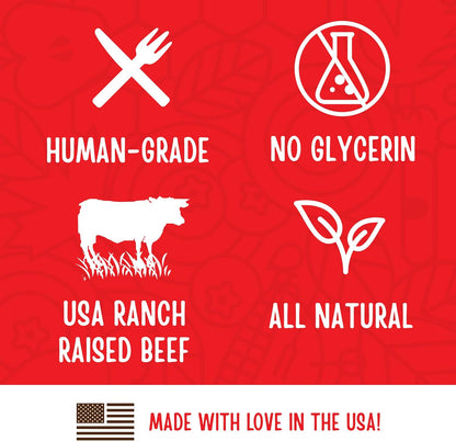 All Natural Human Grade Dog Treats, Essential Beef Savory Sticks, 22 Ounce, 1.375 Pound (Pack of 1)