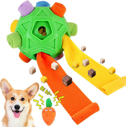 Dog Snuffle Ball-Interactive Puzzle Dog Toys Encourage Natural Foraging Skills Slow Feeder for Training and Stress Relief