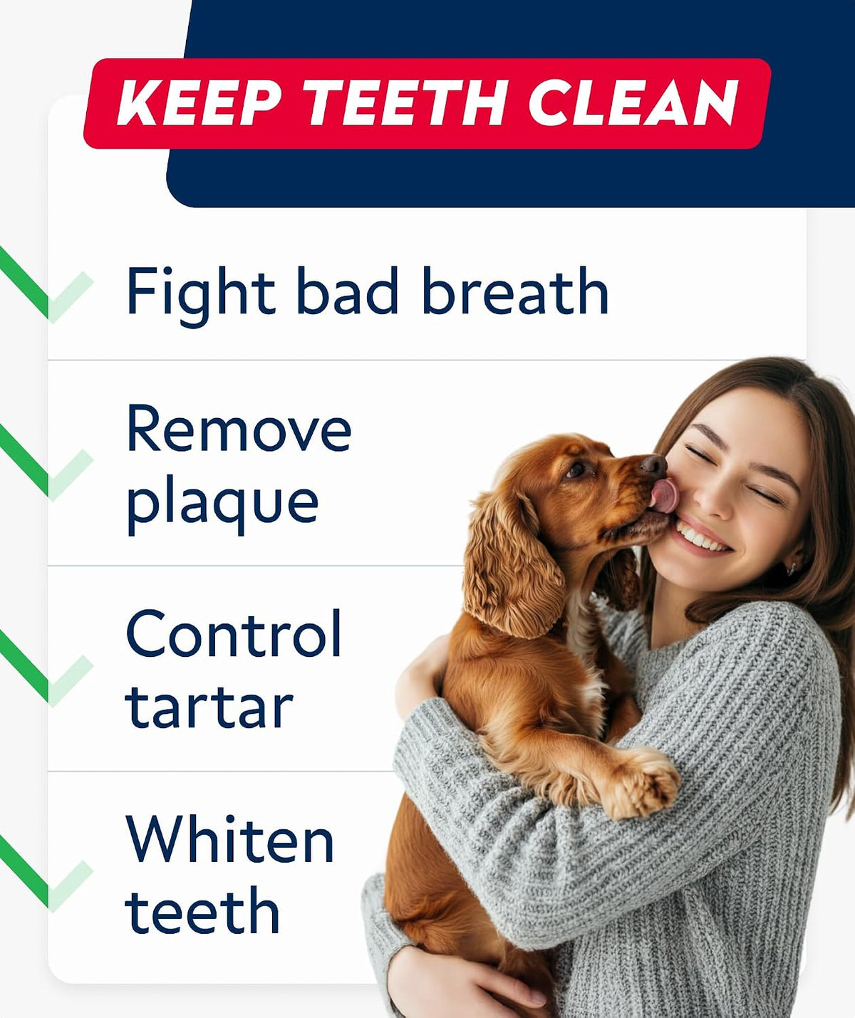 Advanced Dog Dental Powder Breath Freshener, Dog Teeth Cleaning