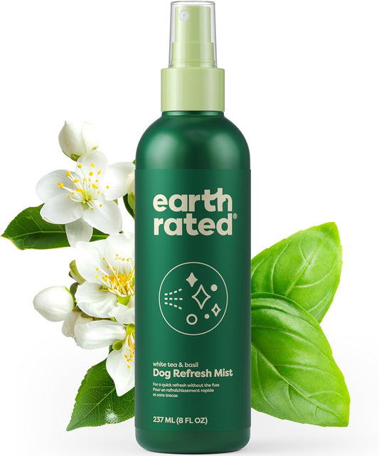 Dog Deodorizing Conditioner Spray, for All Coat Types, Refreshing White Tea & Basil Scent, 8 Oz