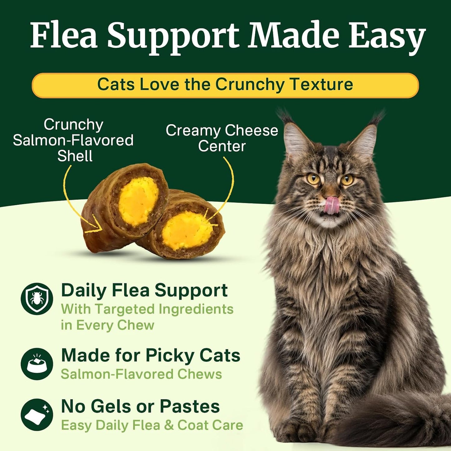 Flea and Tick Prevention for Cats, Cat Flea and Tick Treatment Chew