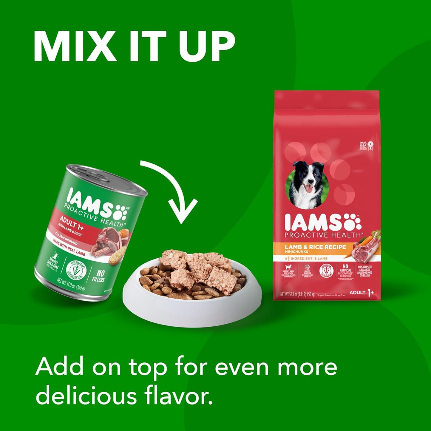 Proactive Health Minichunks Adult Dry Dog Food with Lamb & Rice, 15 Lb. Bag