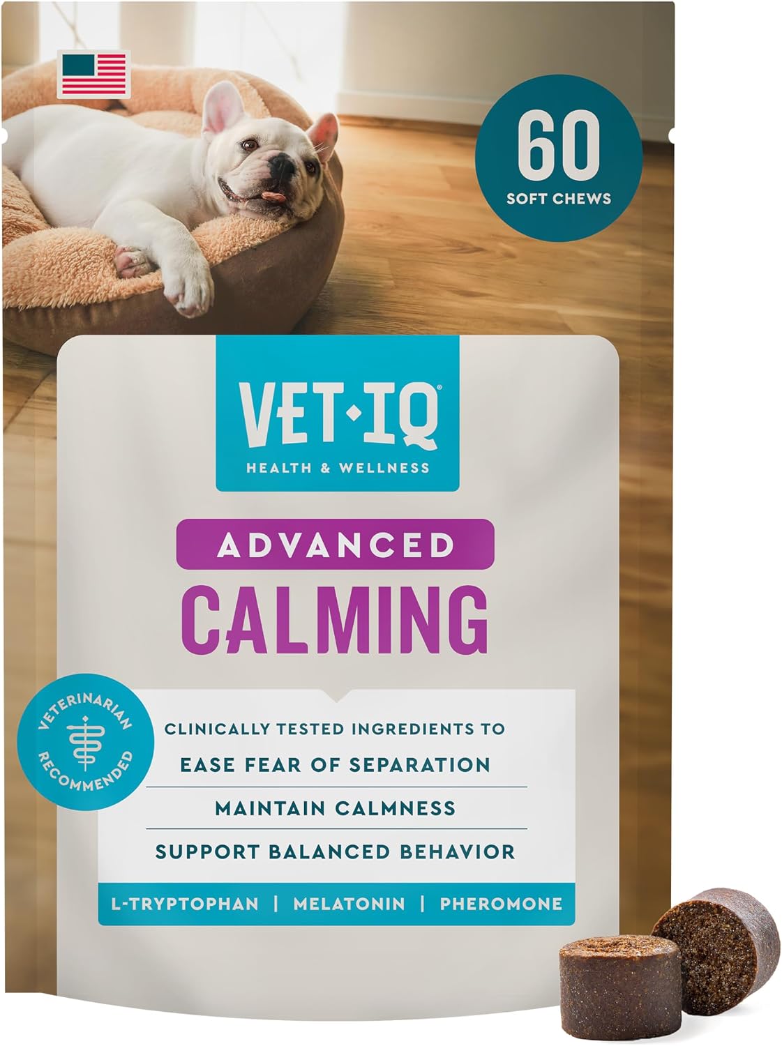 Calming Support Chews for Dogs, Anxiety Relief, 120Ct