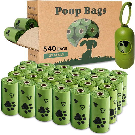 Dog Poop Bag Biodegradable - Dog Waste Bags with Dispenser, Extra Thick Strong Leak Proof Poop Bags for Dogs Doggy | Scented