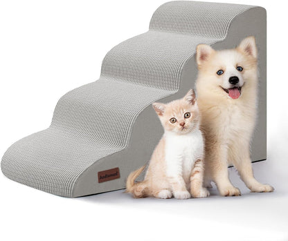 Dog Steps for Bed or Couch,3 & 4-Step Pet Stairs Ramp 