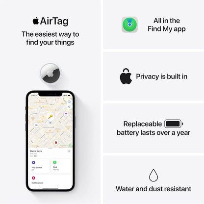 Airtag. Keep Track of and Find Your Pets, Keys, Wallet, Luggage, Backpack, and More. Simple One-Tap Set up with Iphone or Ipad
