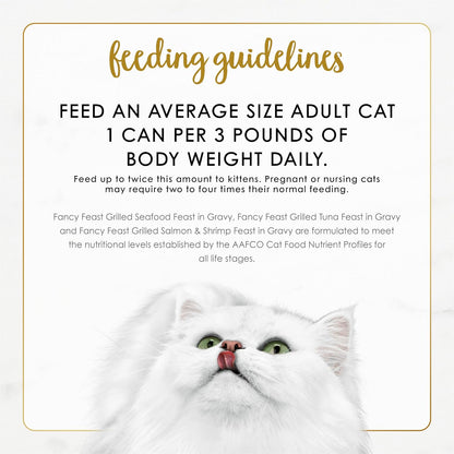 Purina  Grilled Wet Cat Food Seafood Collection in Wet Cat Food Variety Pack - (Pack of 30) 3 Oz. Cans