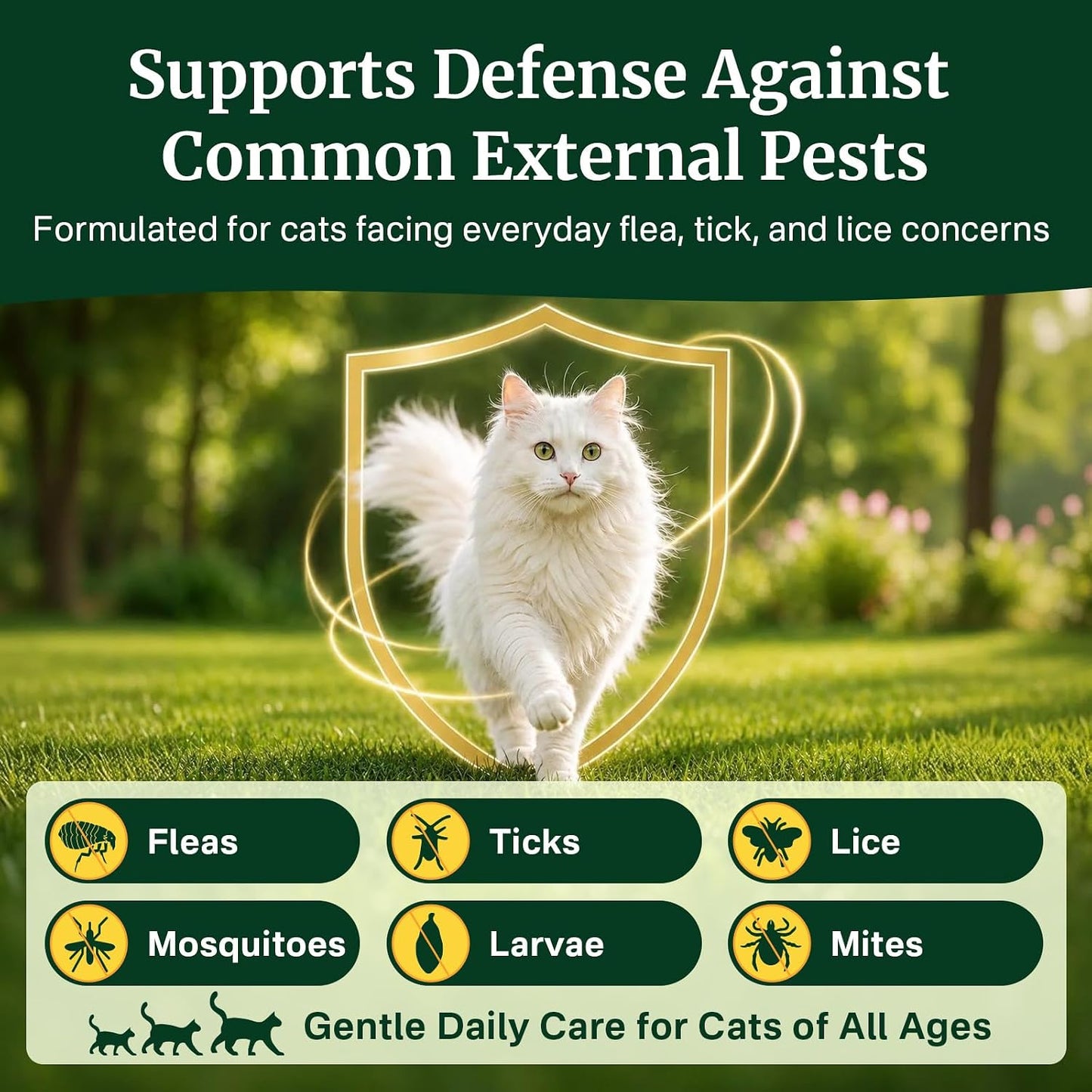 Flea and Tick Prevention for Cats, Cat Flea and Tick Treatment Chew