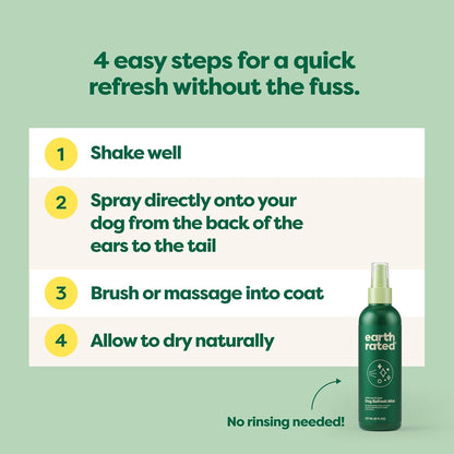 Dog Deodorizing Conditioner Spray, for All Coat Types, Refreshing White Tea & Basil Scent, 8 Oz