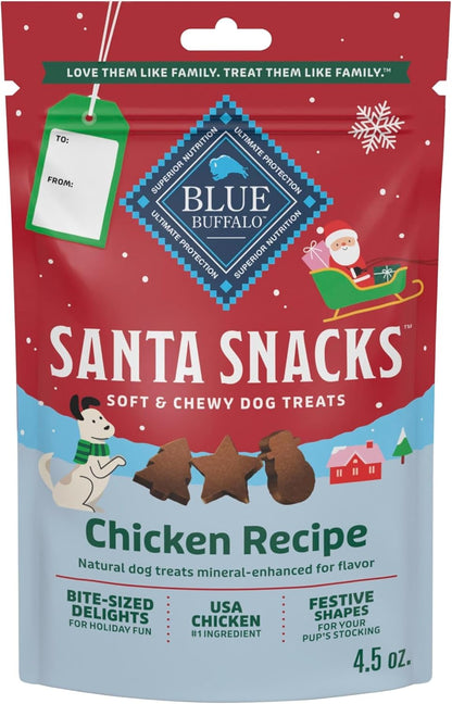 Santa Snacks Soft-Moist Dog Bits for Training, Chicken, 4.5-Oz Bag